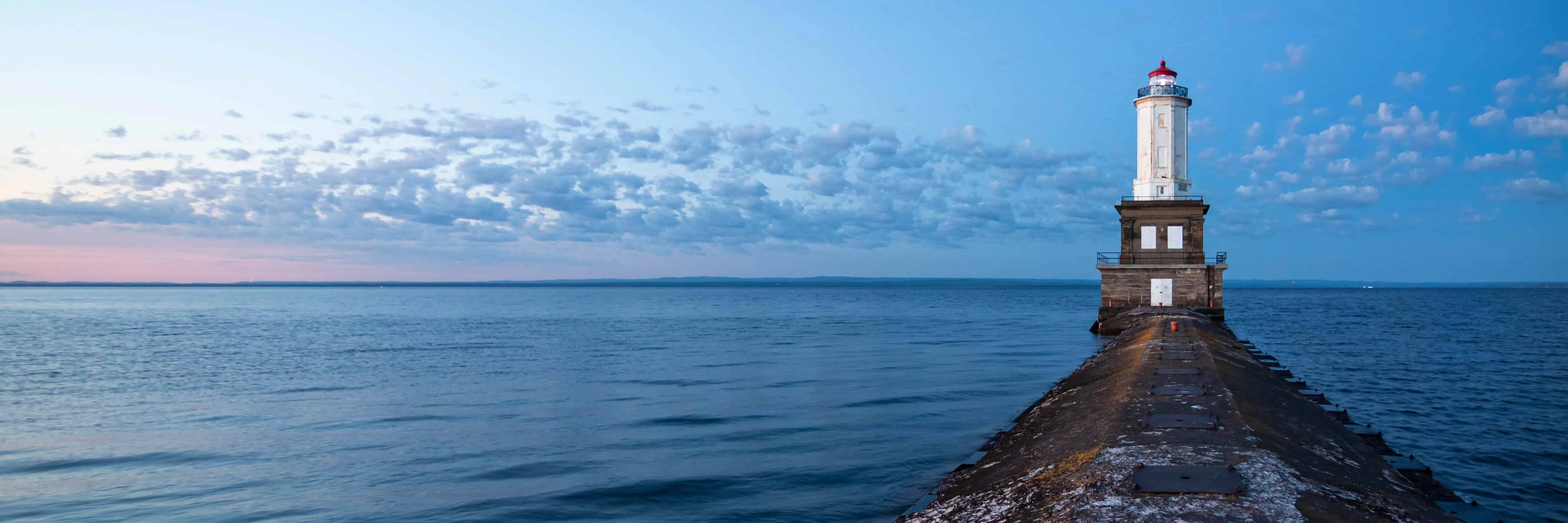 lighthouse in bay